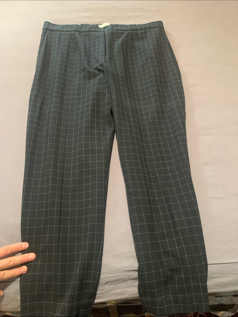Babaton Charcoal Windowpane Dress Pants